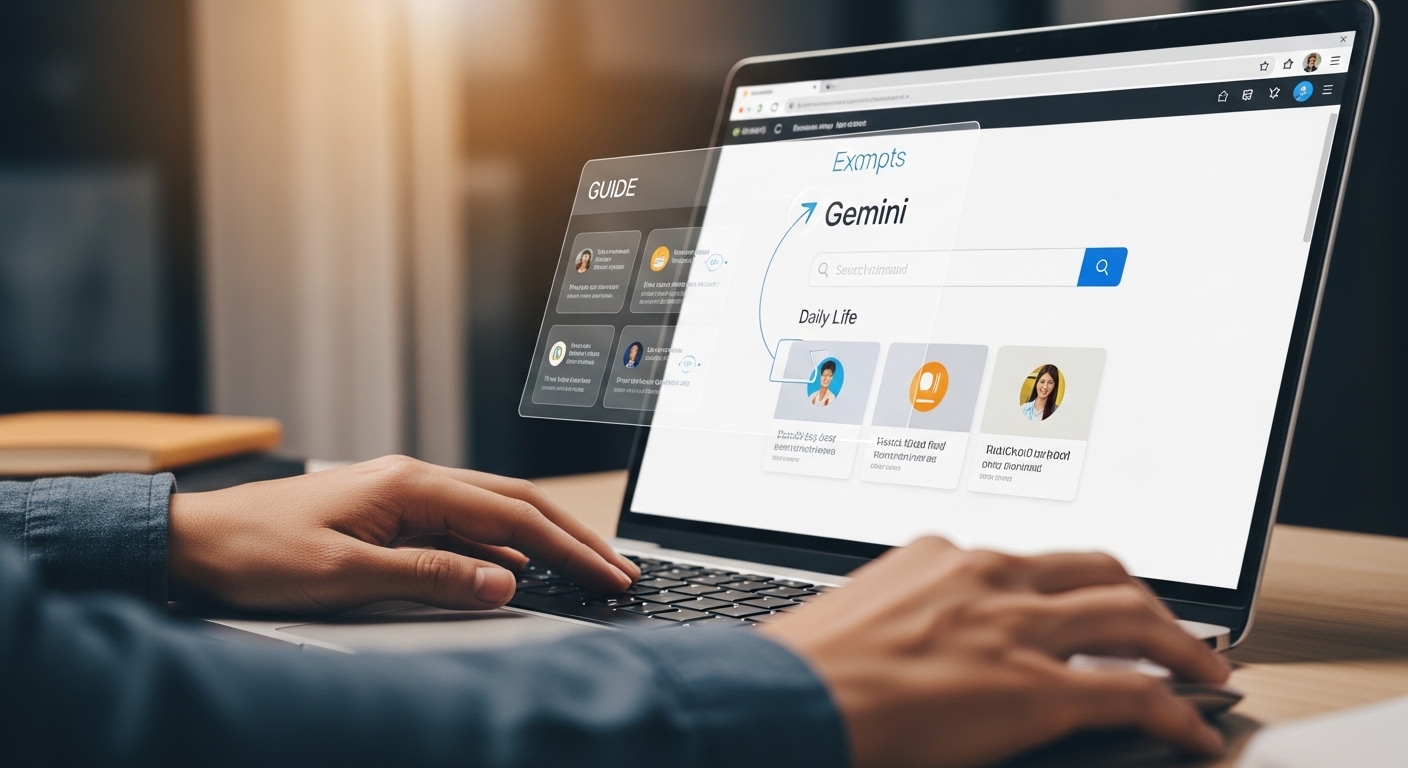 Interface de l'intelligence artificielle Google Gemini pour débutants
